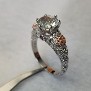 2.48ct Natural White Topaz Ring